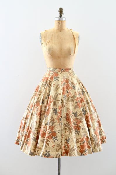 Vintage 50's Floral Skirt