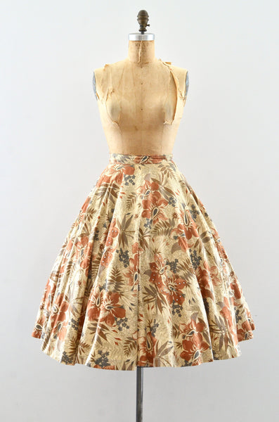 Vintage 50's Floral Skirt