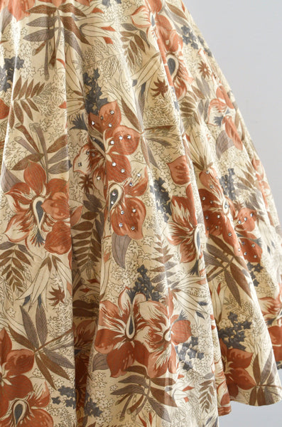 Vintage 50's Floral Skirt