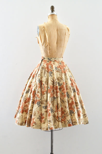 Vintage 50's Floral Skirt