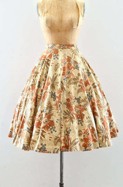 Vintage 50's Floral Skirt