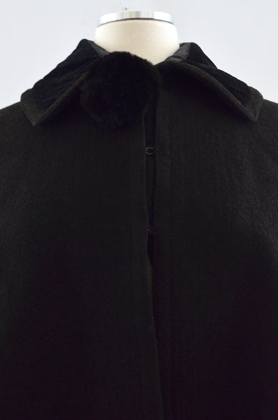 Antique Heavy Wool Cape