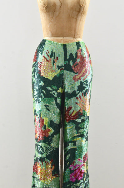 Micro Sequin Escada Pants