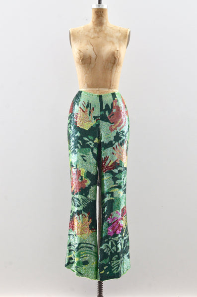 Micro Sequin Escada Pants