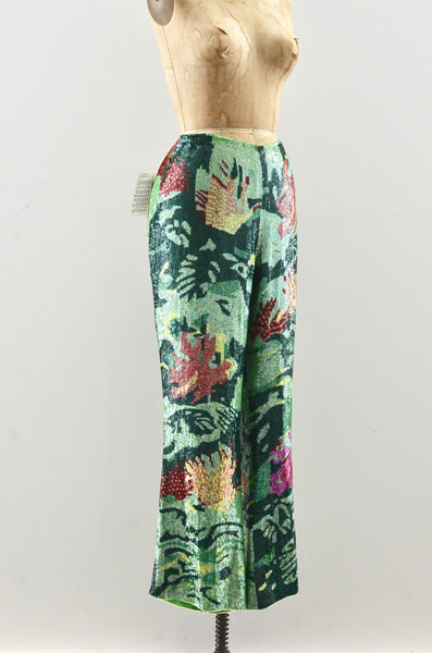 Micro Sequin Escada Pants