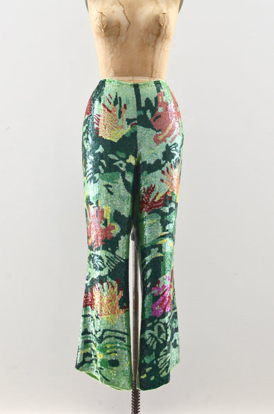 Micro Sequin Escada Pants