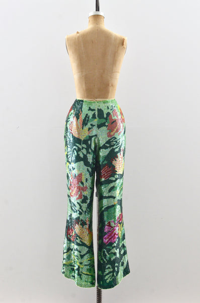 Micro Sequin Escada Pants