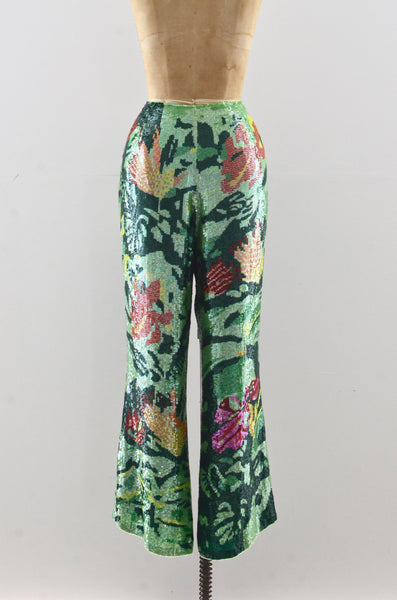 Micro Sequin Escada Pants