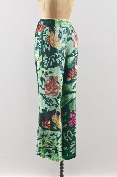 Micro Sequin Escada Pants