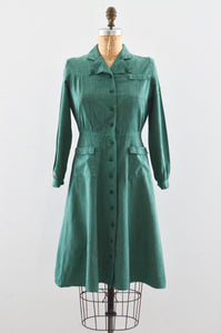 Vintage 40s Girl Scout Uniform Dress