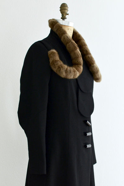 SOLD Vintage 1930s Fur Trim Coat - Pickled Vintage