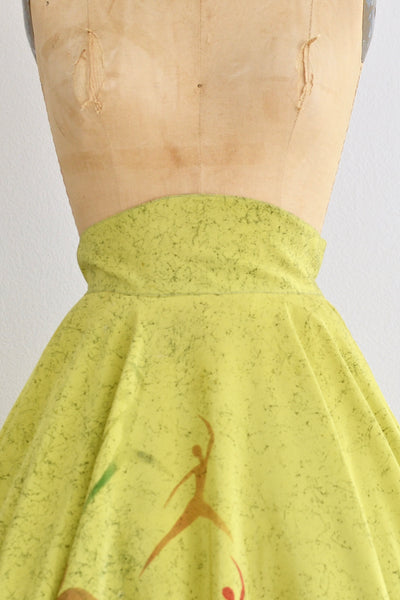 Chartreuse Skirt - Pickled Vintage