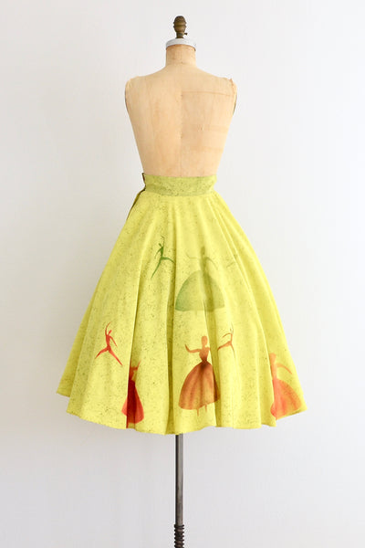 Chartreuse Skirt - Pickled Vintage