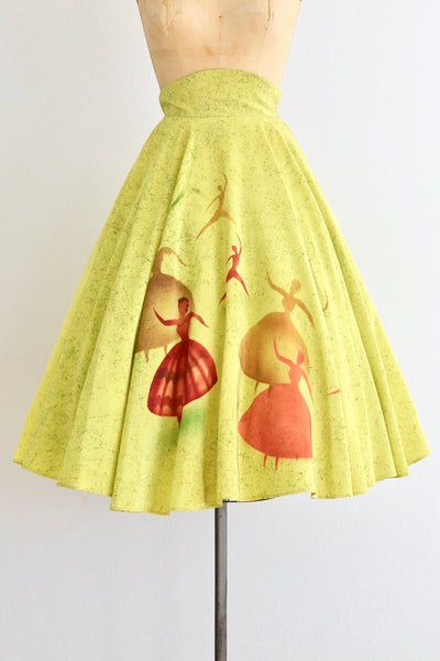 Chartreuse Skirt - Pickled Vintage