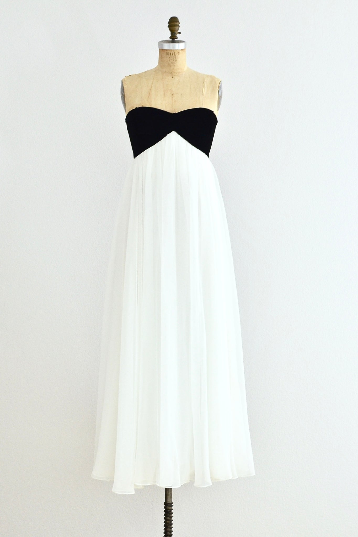 Alan Cherry Strapless Gown - Pickled Vintage