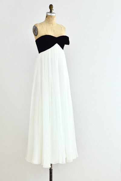 Alan Cherry Strapless Gown - Pickled Vintage