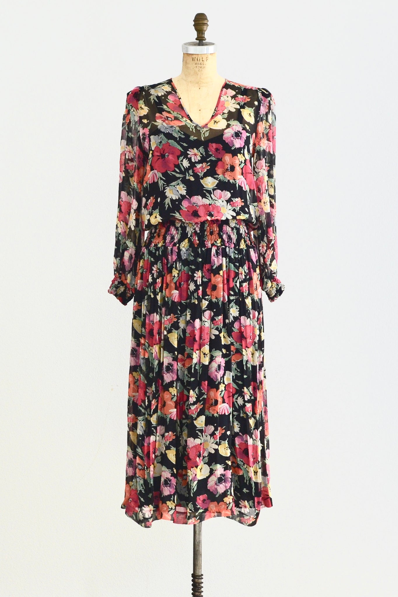 Windsor Chiffon Dress - Pickled Vintage