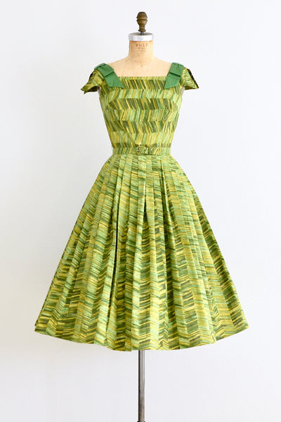 1950s Green Dress - Pickled Vintage