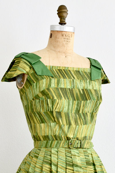 1950s Green Dress - Pickled Vintage