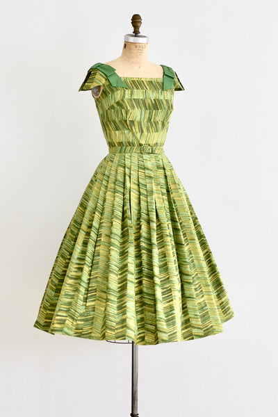 1950s Green Dress - Pickled Vintage