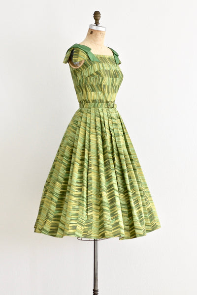 1950s Green Dress - Pickled Vintage