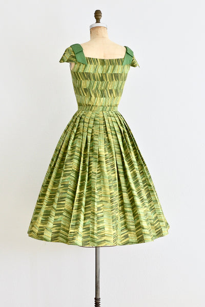 1950s Green Dress - Pickled Vintage