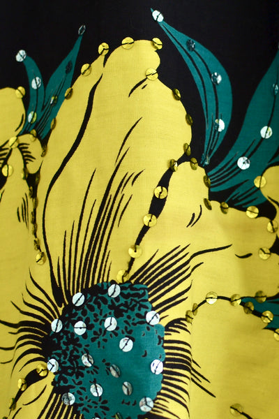 1950s Floral Skirt - Pickled Vintage