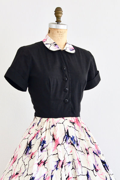 Jeanne Durrell Splatter Dress - Pickled Vintage