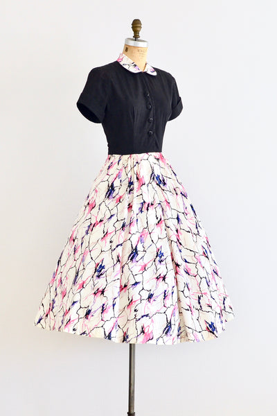 Jeanne Durrell Splatter Dress - Pickled Vintage