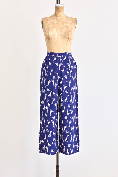 40s Harlequin Giraffe Pants - Pickled Vintage