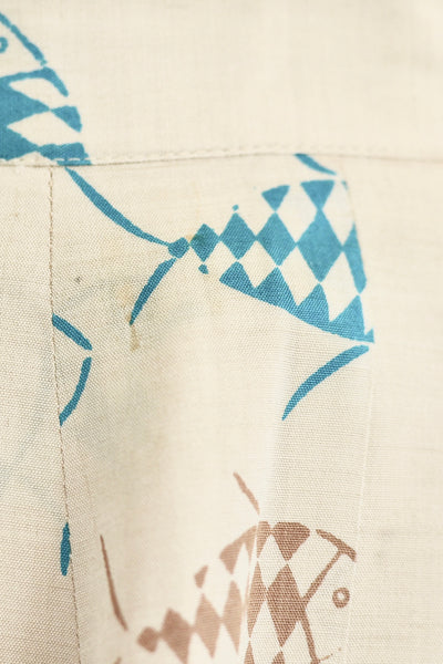Harlequin Fish Print Skirt - Pickled Vintage