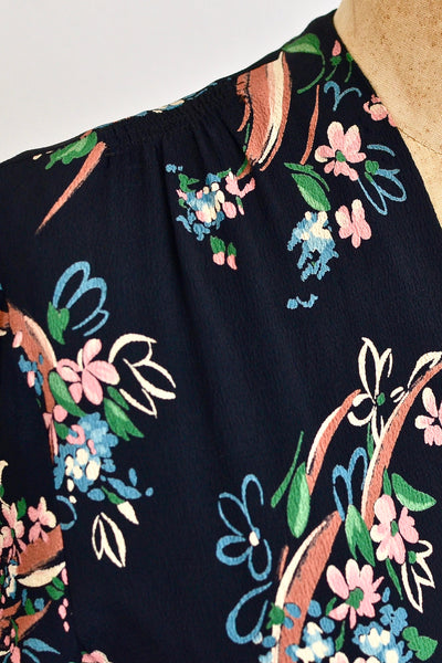 1940s Floral Dress - Pickled Vintage