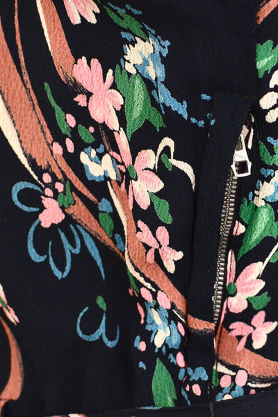 1940s Floral Dress - Pickled Vintage