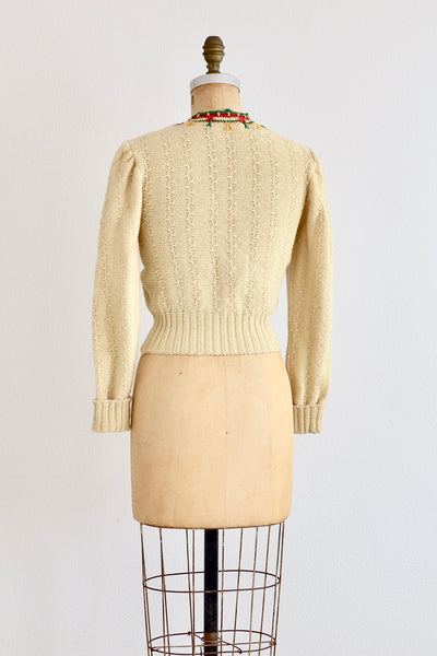 40s Folkloric Cardigan - Pickled Vintage