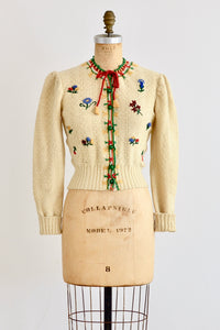 40s Folkloric Cardigan - Pickled Vintage