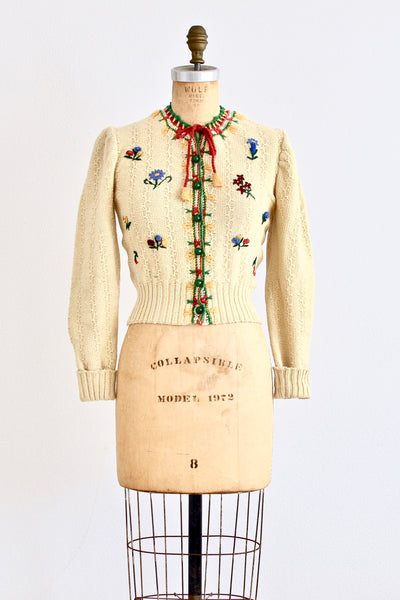 40s Folkloric Cardigan - Pickled Vintage