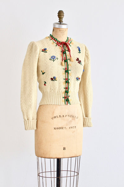 40s Folkloric Cardigan - Pickled Vintage
