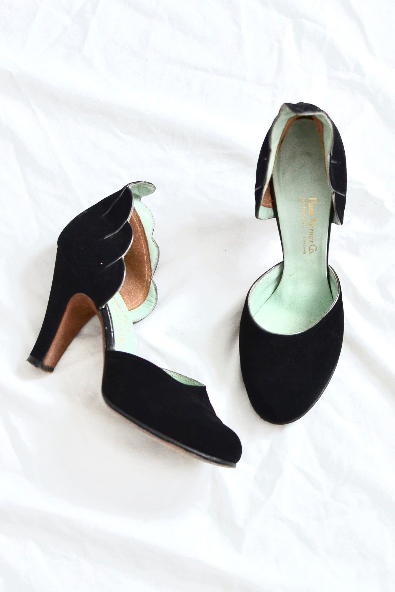 40s Winged Pumps - Pickled Vintage