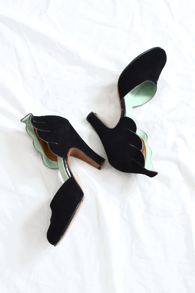 40s Winged Pumps - Pickled Vintage