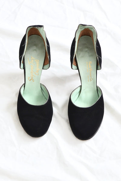 40s Winged Pumps - Pickled Vintage