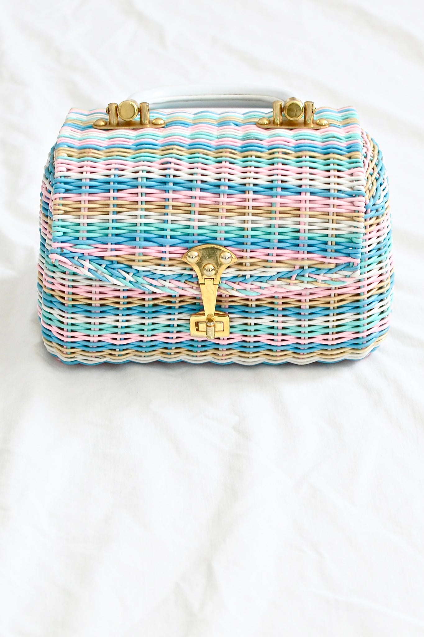 Pastel Stripe Purse - Pickled Vintage