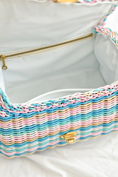 Pastel Stripe Purse - Pickled Vintage