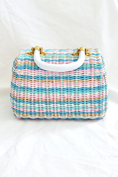 Pastel Stripe Purse - Pickled Vintage