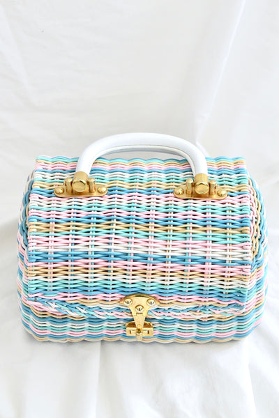 Pastel Stripe Purse - Pickled Vintage