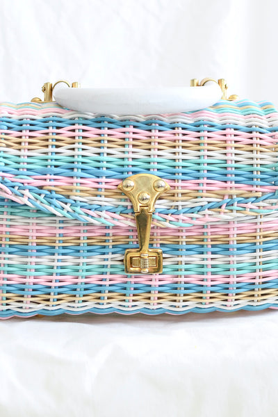 Pastel Stripe Purse - Pickled Vintage