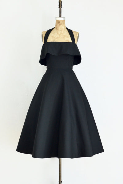 Button-back Halter Dress - Pickled Vintage