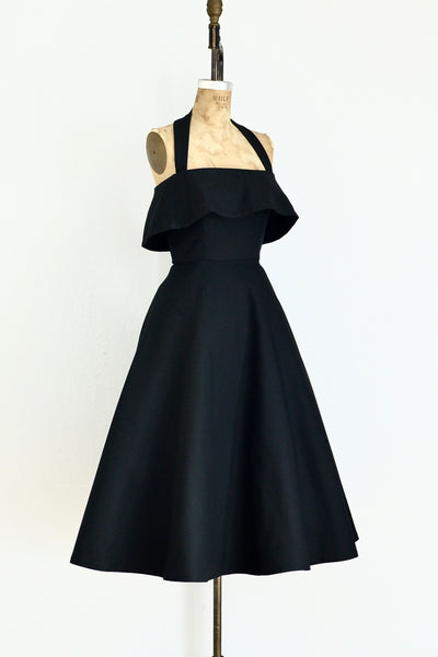 Button-back Halter Dress - Pickled Vintage