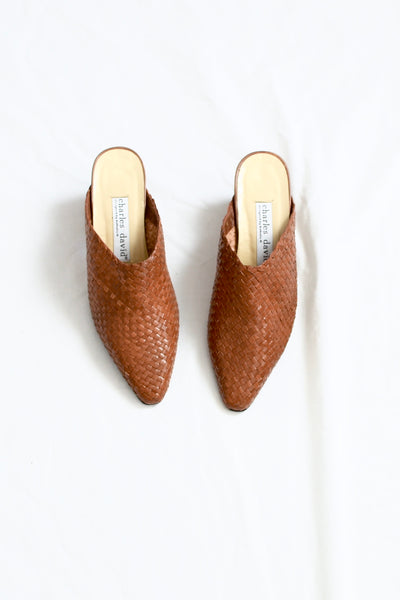 Woven Mules - Pickled Vintage