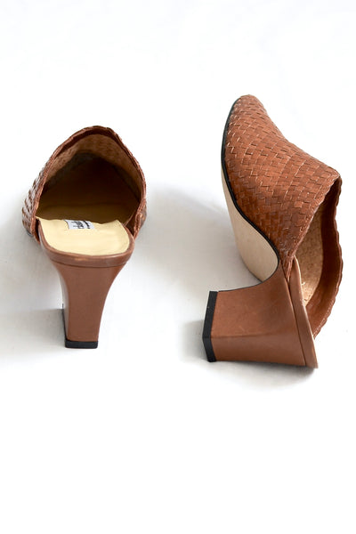 Woven Mules - Pickled Vintage