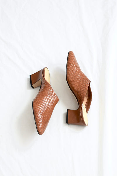 Woven Mules - Pickled Vintage